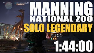 Division 2 Solo Legendary Manning National Zoo Full Mission