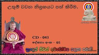 උතුම් වචන නිග්‍රහයට පත් කිරීම 1  - Ven Waharaka Abayarathanalankara Himi Bana