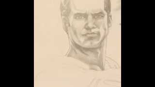 Timelapse Pencil Sketch of Superman