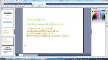 Export all portlets using xml access video - WebSphere Portal 8