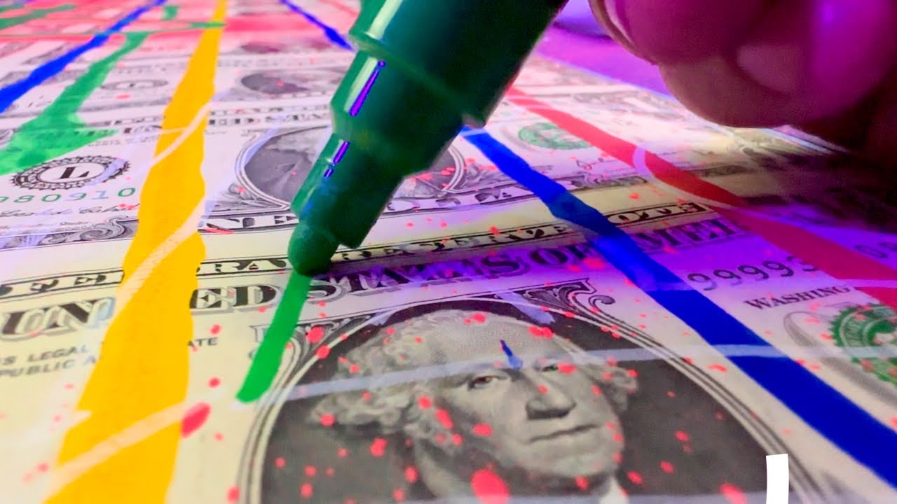 I Made Art on Rare Uncut Dollar Bills