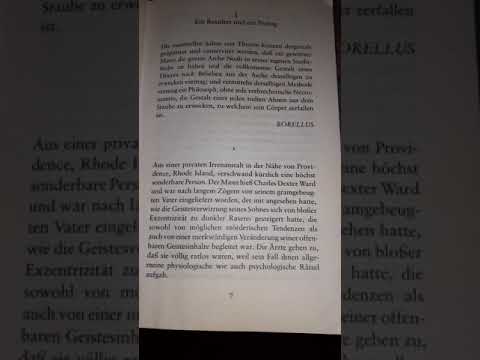 HÖRBUCH Lovecraft Charles Dexter Ward _Lesung_ 1.Ein Resultat und ein Prolog