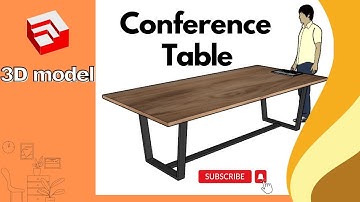3D Sketchup Conference Table Design