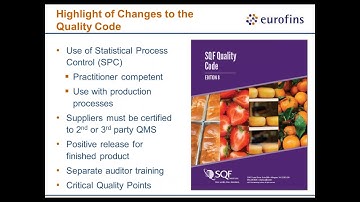 SQF Edition 8: The Need to Know Changes