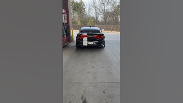 MONSTER Hellcat Charger Cold Start at Gas Station… #hellcat #shorts
