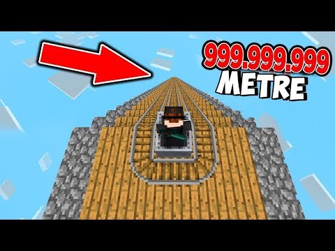 999.999.999 METRE YÜKSEKLİKTEN AŞAĞIYA KAYMAK! - Minecraft