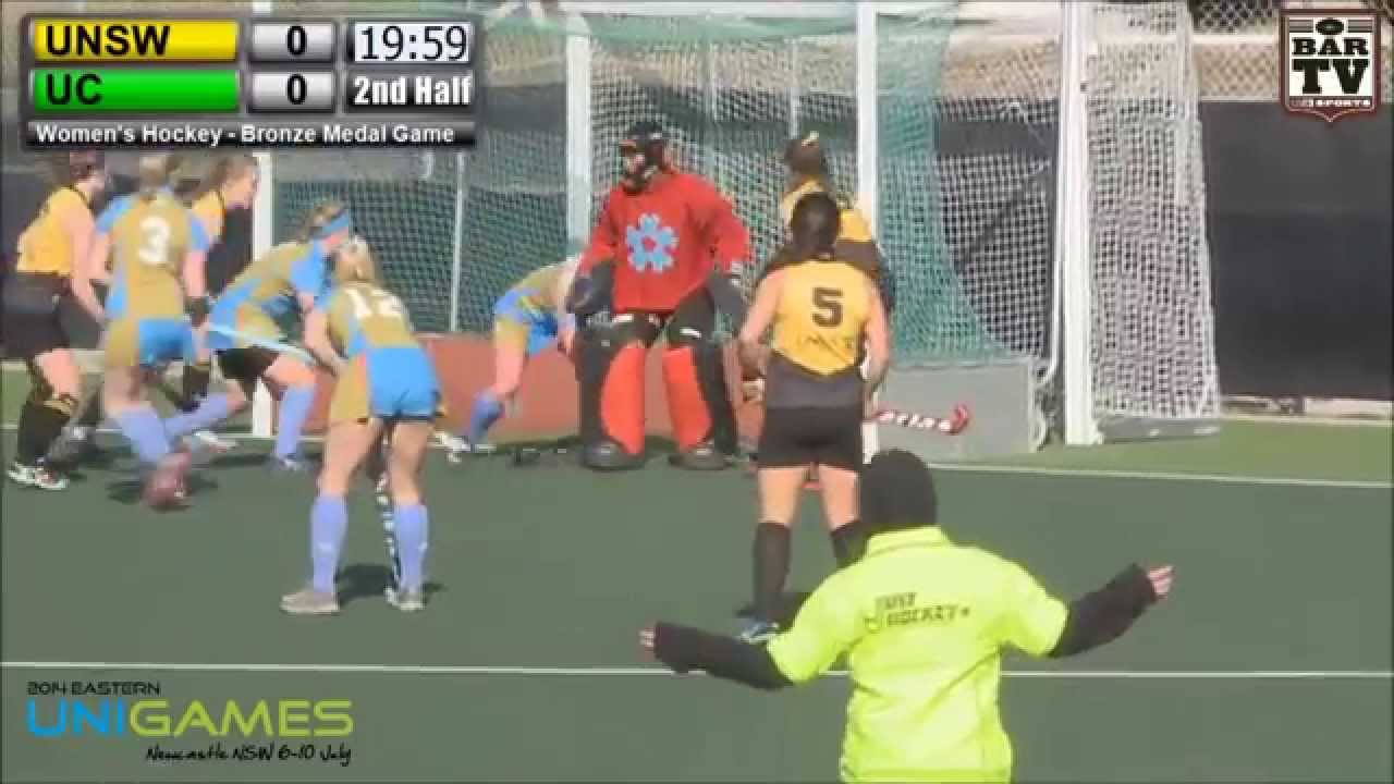 2014 Eastern University Games Women's Hockey Bronze Match UNSW v  UC Highlights