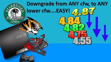 PS3 Tutorial (2021) - Downgrade from ANY cfw to ANY lower cfw EASY! 2 methods.. with details & tips