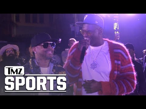 Allen Iverson Gets Powerful Speech From Al Harrington At Weed Launch Party | TMZ Sports