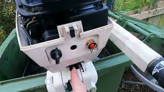 Classic Johnson Evinrude 4.0 4 hp Seahorse 2 Stroke Outboard - Engine Overview 1987 - 2001