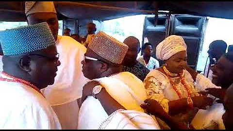 Fuji Icon, Alhaji Abass Akande Obesere thrills Oba Saheed Ademola Elegushi and others in Ibadan