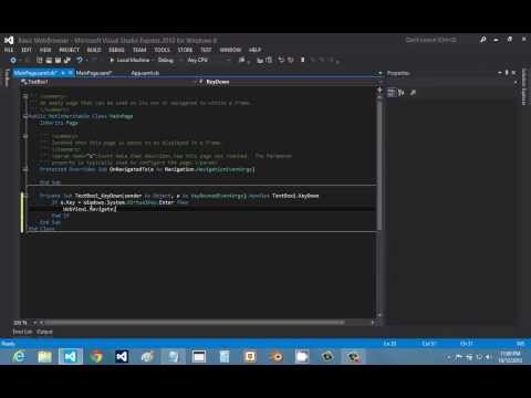 How to Make a Web Browser App for Windows 8