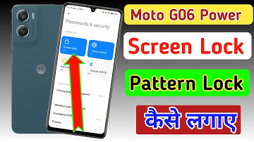 Moto g06 power me screen lock setting | Moto g06 power me screen lock kaise lagaye | Moto g06 power
