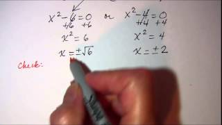Solving Quadratic Like Equations 4