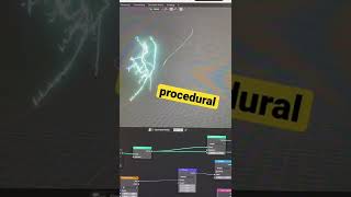 Working on a geometry node setup for procedural lightning ⚡️ #blender #blender3d #geometrynodes