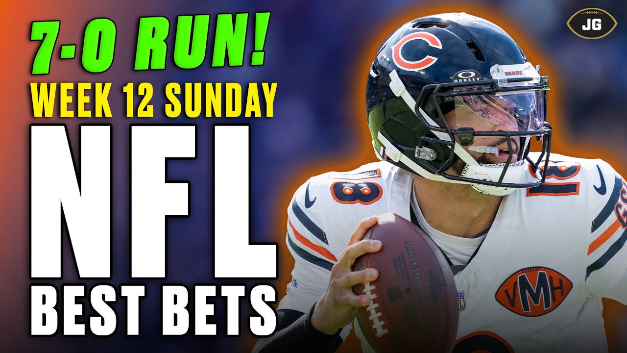 7 Straight Wins! Sunday NFL Week 12 Picks, Player Props, ATS Picks, Totals