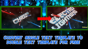 (400 subs special)  how to convert a single text panzoid template to a double text...  😎😎