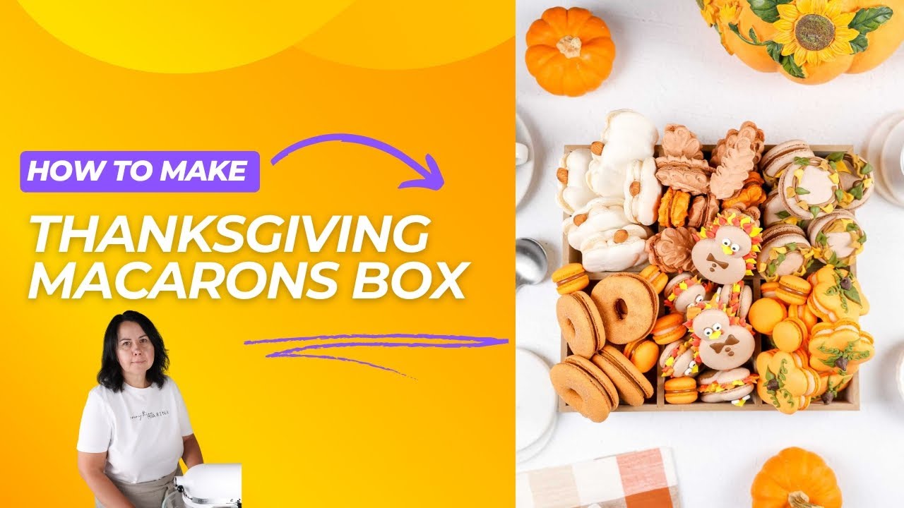 Elegant Thanksgiving Macaron Box Gift Ideas