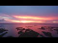 Tropical Sunset Over Banana River Lagoon Aerial Drone Video in 4k