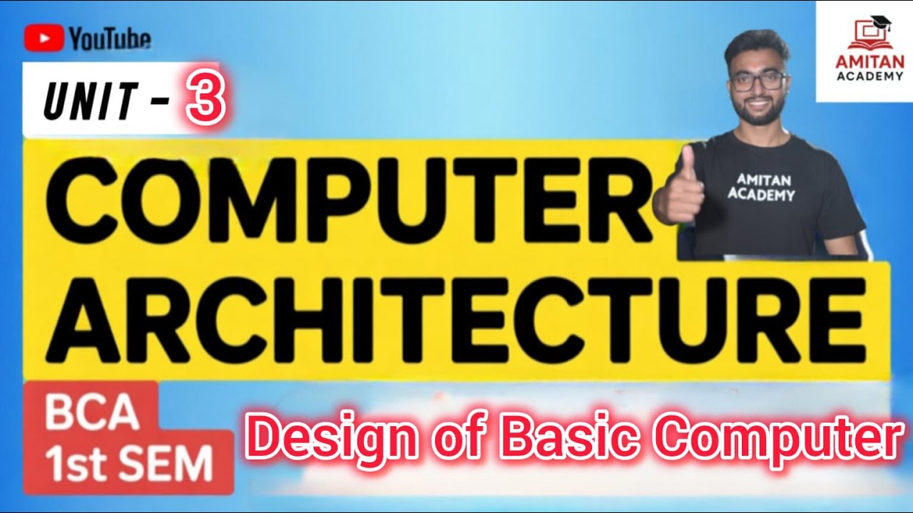 Day 26 | Design of Basic Computer – Hardware, Control Unit & Bus | 