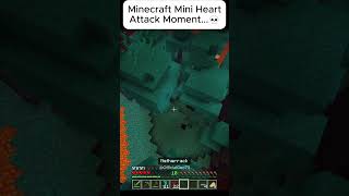 Minecraft Mini Heart Attack Moment...💀#minecraft #gaming #shorts #short #funny