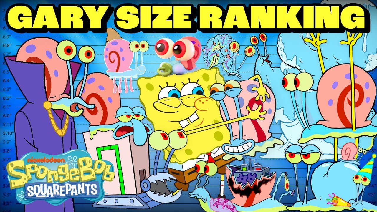 Gary Ranking By Size! 📏 | @SpongeBobOfficial