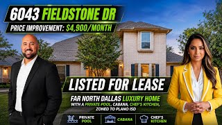 Tour This Stunning Luxury Lease with Pool in Far North Dallas | Now $4,900/Month