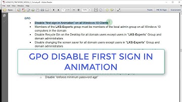 GPO Disable First Sign In Animation dengan Windows Server 2016