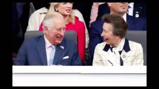 King Charles and Princess Anne happy moments 💖