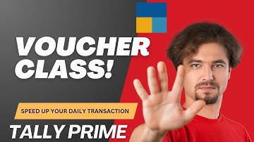 How to Create Voucher Class in tally prime