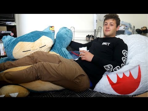 Giant Snorlax And Boo Bean Bag Unboxing Pokemon Super Mario