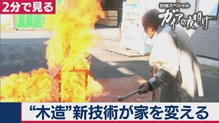 2020/12/1OA“絶対に燃えない”家に挑む！83歳社長【2分で見るガイアの夜明け】