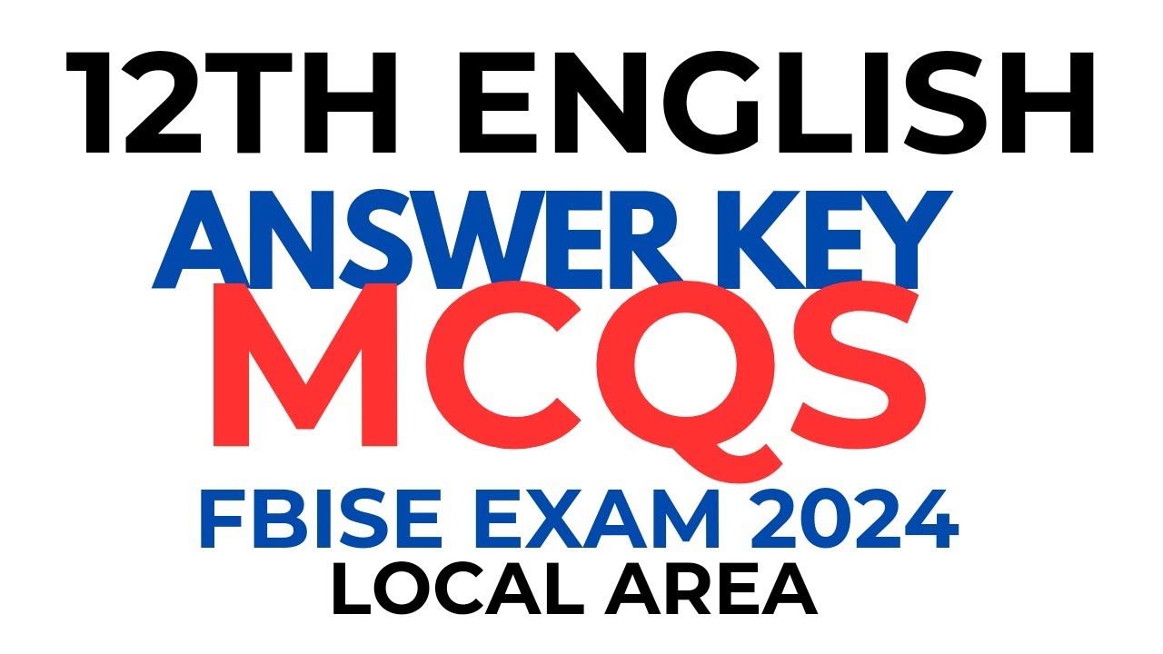12th English Paper Answer Key MCQs Local Area YouTube 12th-english-paper-answer-key-mcqs-local-area-youtube