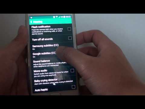 Samsung Galaxy S5: How to Google Subtitle Caption Text Size