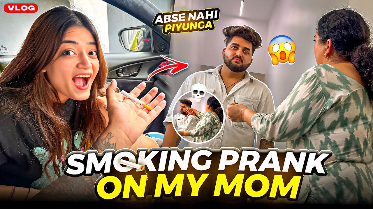 Smoking Cigarette Prank On My Mom😱| Thappad Pr Thappad Mar Diye😭