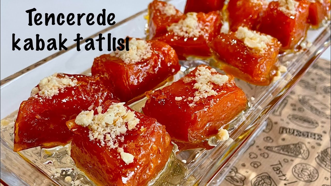 Fırın kullanmadan tencerede karamelize kabak tatlısı tarifi🤌