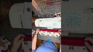 How NOT to make a drying dish mat bag. #sewingtips #dryingmat #fail #sewingfail