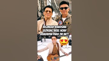 WOW😍 BEGINILAH KHARISMA DAN PESONA SEORANG ARIEL NOAH DIHADAPAN PARA TNI INI⁉️ #ariel #fyp