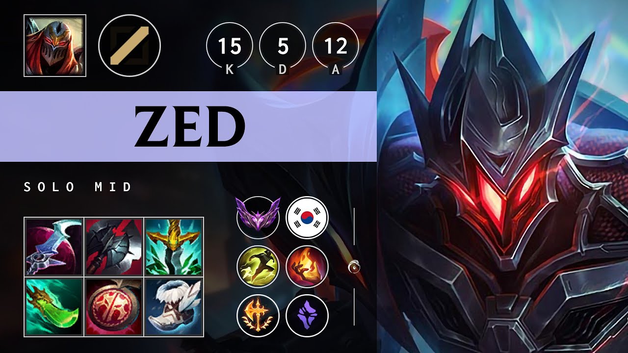 Zed Mid vs Fizz - KR Master Patch 25.12