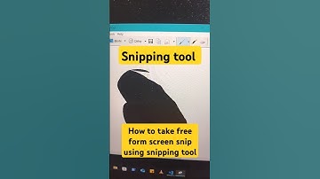 How to take free form snip using a snipping tool shortcut in windows #windows #snippingtool