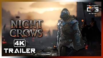 NIGHT CROWS TRAILER 4K (2023) - MEDIEVAL MMORPG GAME DE QUALIDADE IMPRESSIONANTE