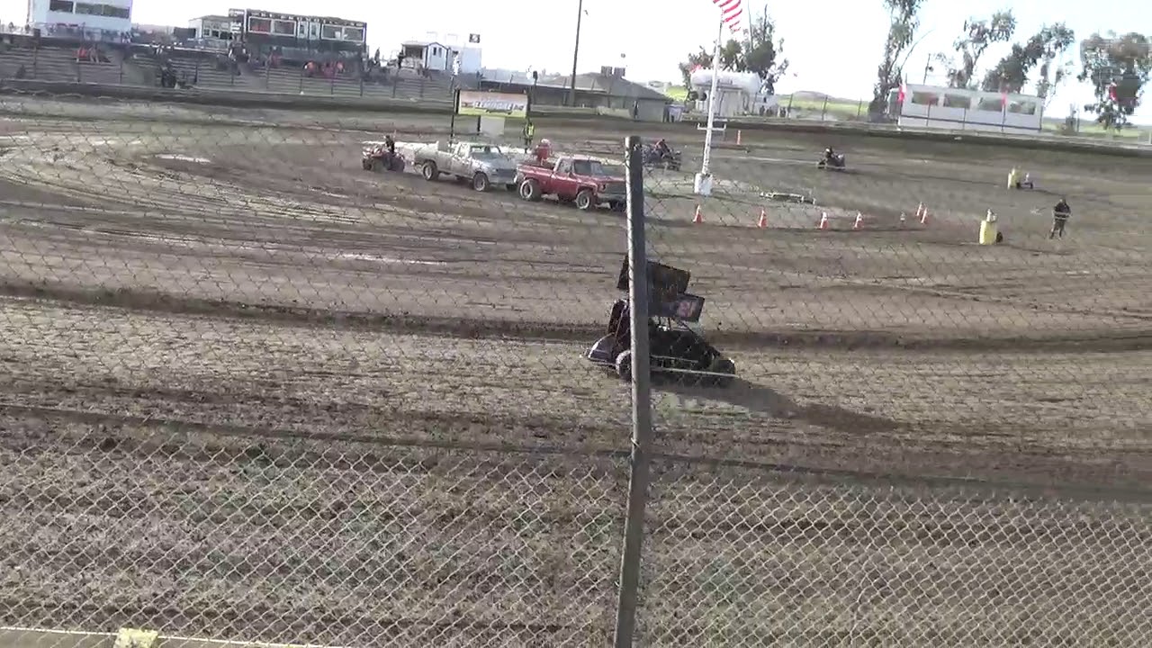 Lemoore Raceway 4/21/18 Jr Sprint Hot Laps - YouTube