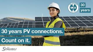 30 years of connections for a sustainable change. Count on it. | Stäubli | Renewable Energy