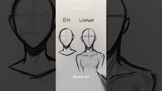 How to draw Head Girl&Woman Tutorial ✏️ #drawing #tutorial #howtodraw#head #art