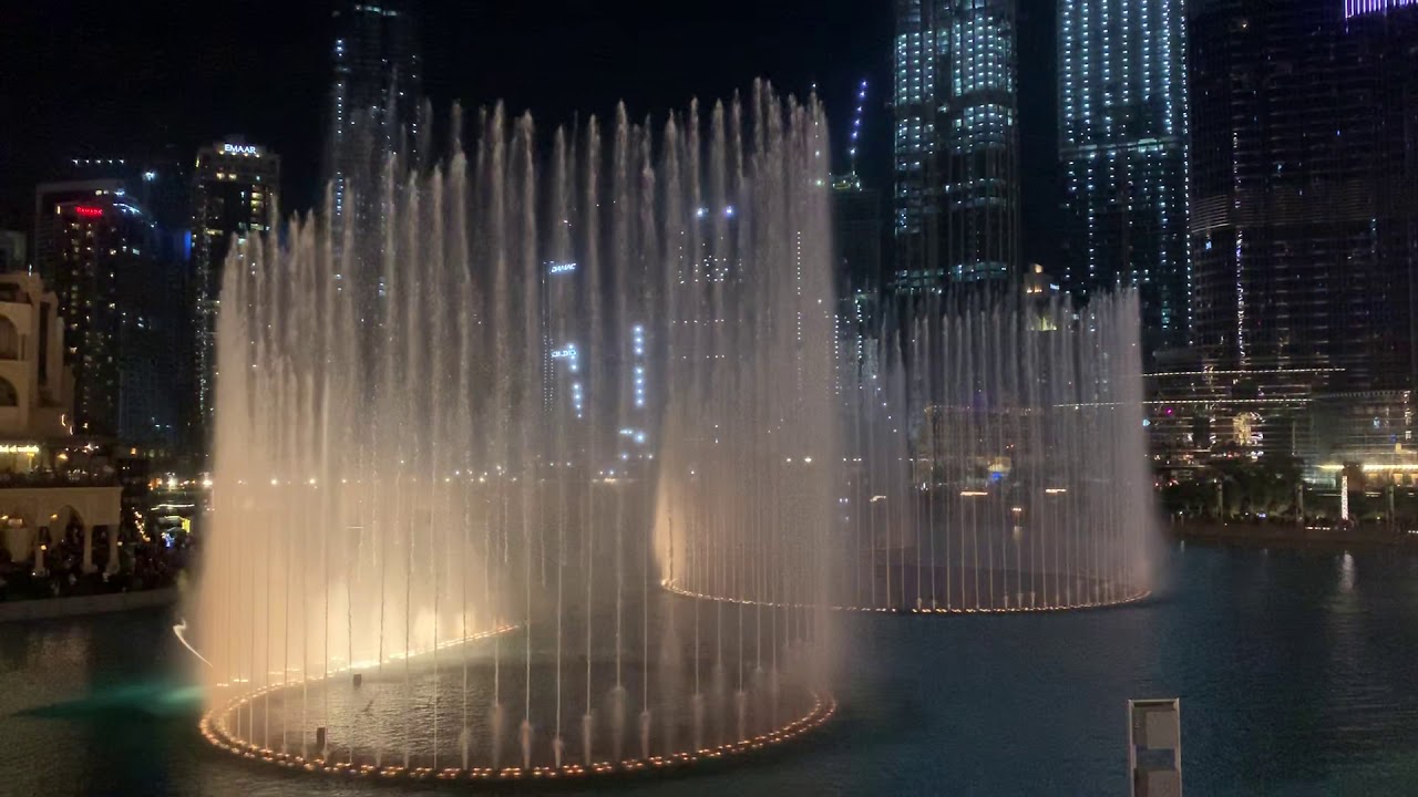 DUBAI water fountain show HD YouTube