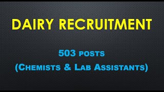DAIRY recruitment -chemists - lab assistants -503 posts screenshot 5