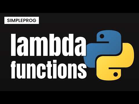 Lambda function in python | How does a lambda function work in python | Python Concepts | simpleprog