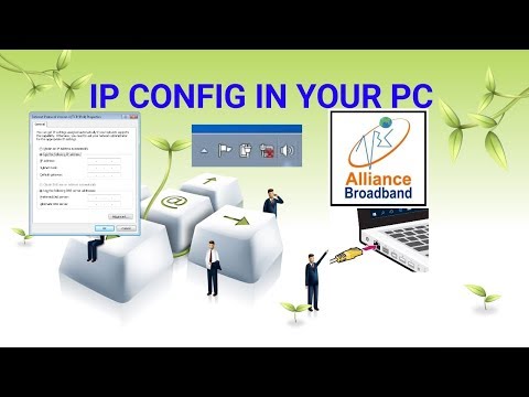 IP CONFIG IN PC FOR BROADBAND CONNECTION (ALLIANCE BROADBAND)