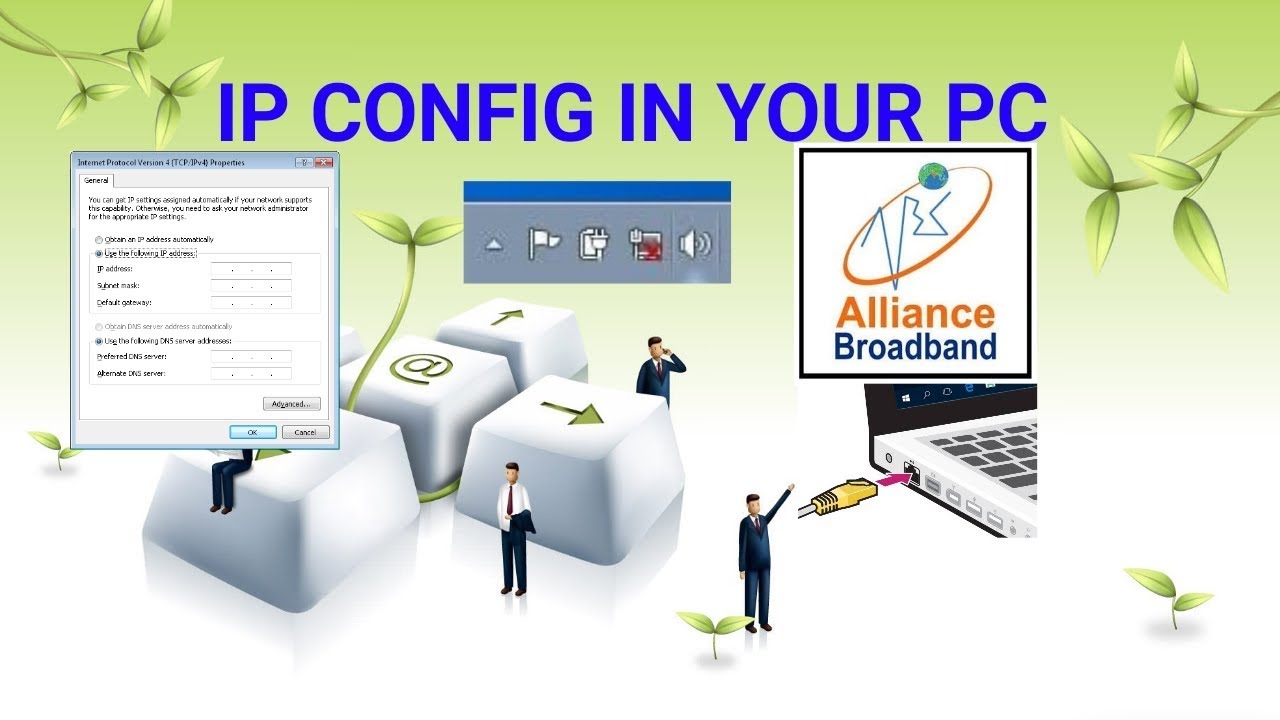IP CONFIG IN PC FOR BROADBAND CONNECTION (ALLIANCE BROADBAND)