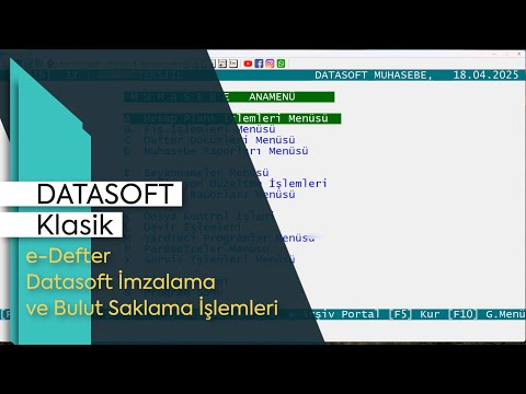 Datasoft Mali Mühür imzalama ve Bulut Saklama eğitim videosu önizlemesi